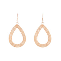 Rose Gold Mesh Teardrop Earrings - link has visual effect only