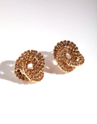Gold Knot Stud Earrings - link has visual effect only