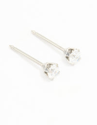 Surgical Stainless Steel 3MM Cubic Zirconia Piercing Stud - link has visual effect only