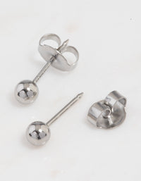 Surgical Steel Ball Piercing Stud 4mm - link has visual effect only