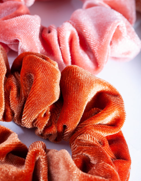 Sunset Velvet Scrunchie Pack