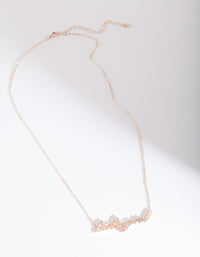 Rose Gold Baby Girl Necklace - link has visual effect only
