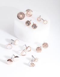 Rose Gold Big Stud Ear 8-Pack - link has visual effect only