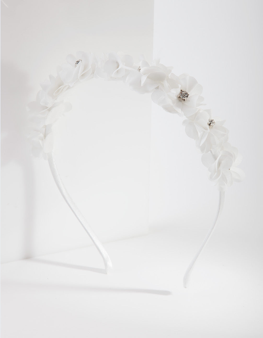 Kids White Flower Headband