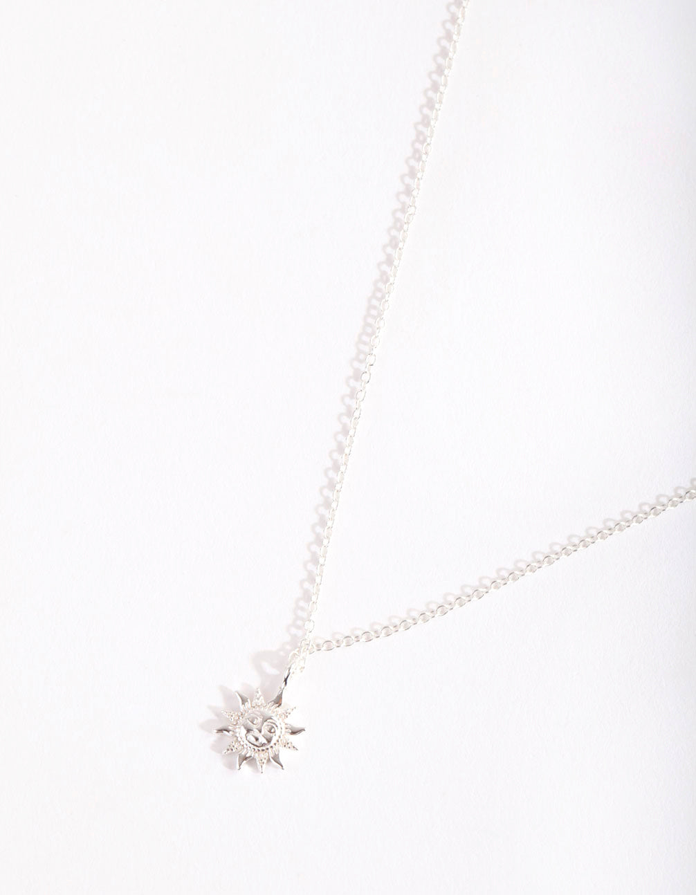 Sterling Silver Boho Sun Necklace