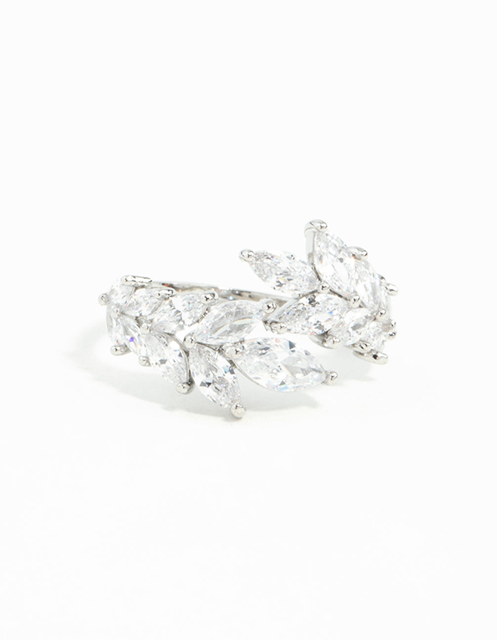 Cubic Zirconia Navette Wrap Ring
