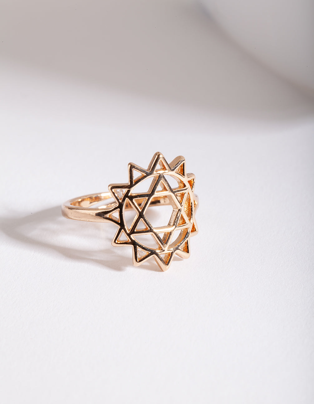 Gold Heart Chakra Ring