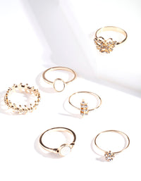 Gold Garden Stone Ring Pack - link has visual effect only