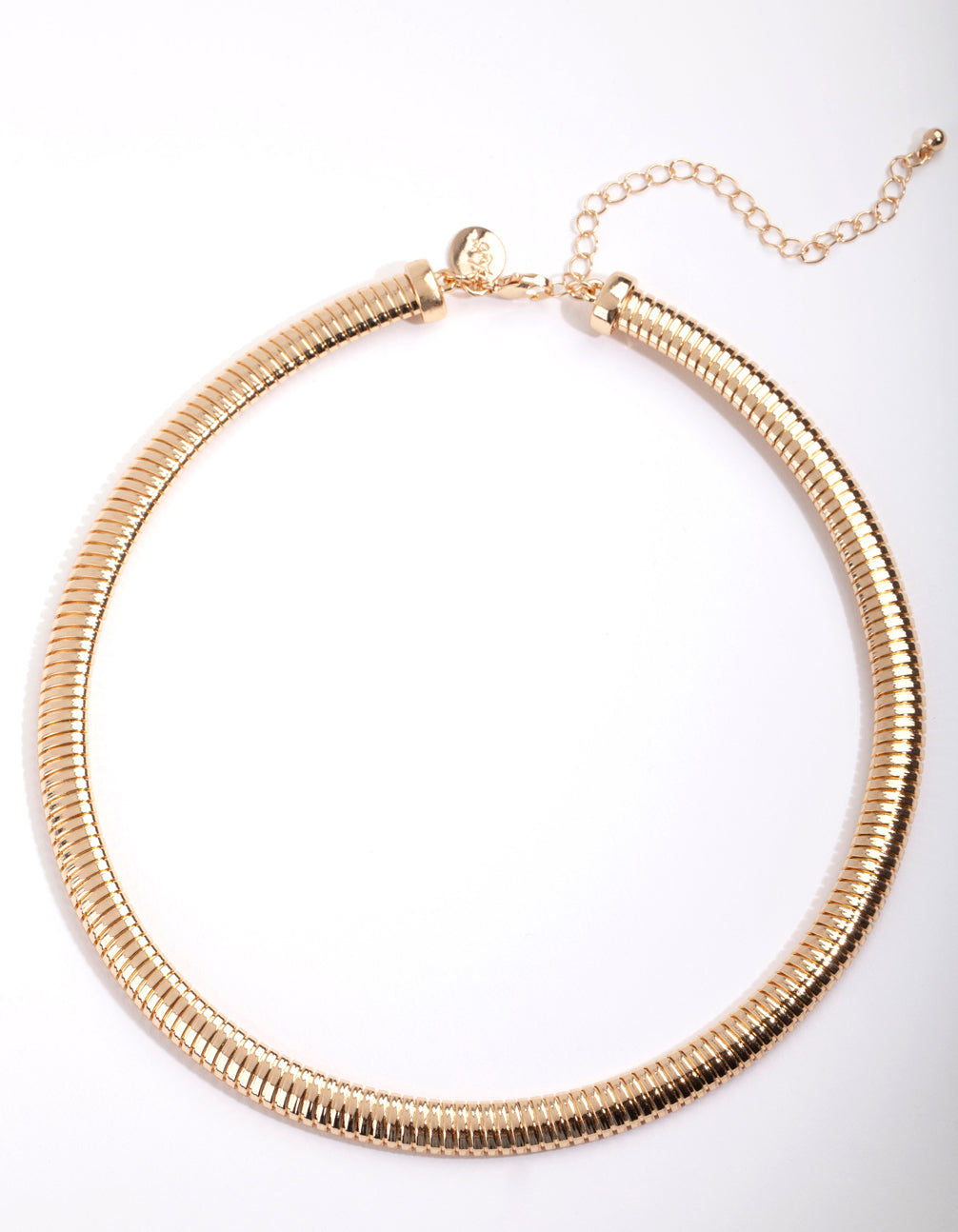 Gold Single Row Twist Choker