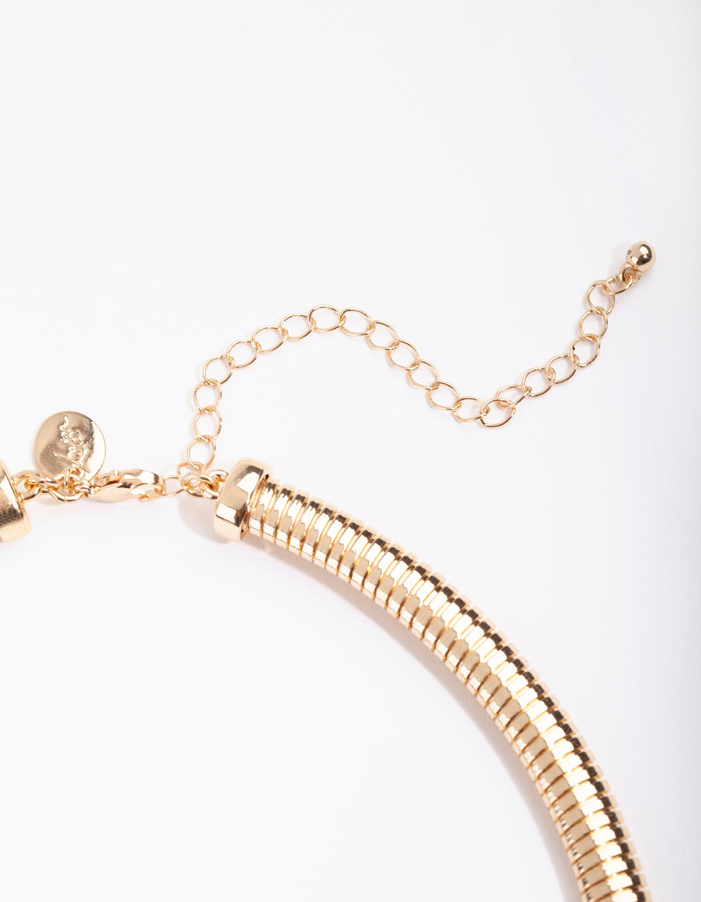 Gold Single Row Twist Choker