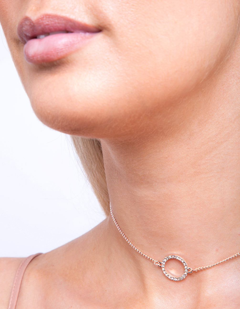 Rose Gold Circle Choker Pack