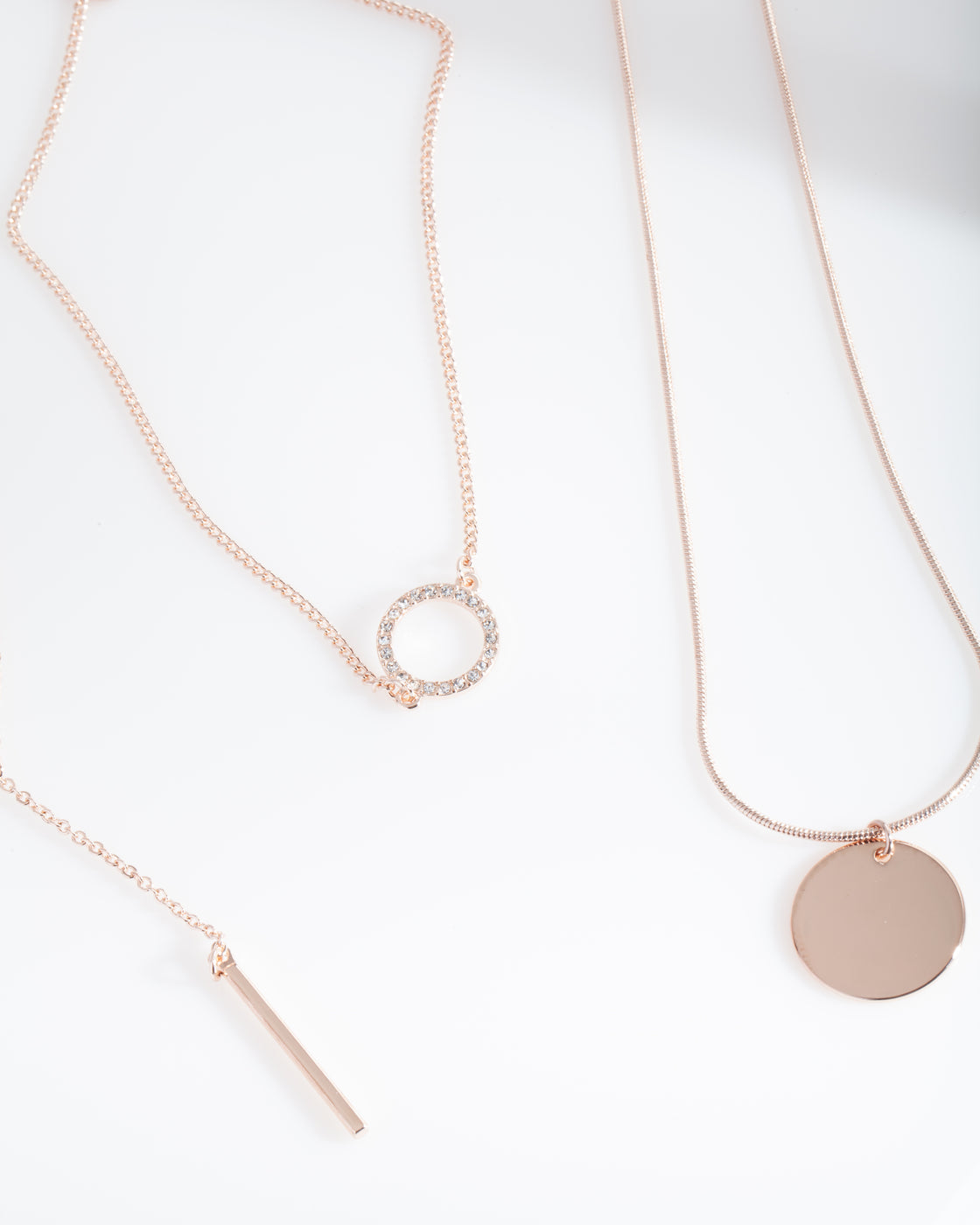 Rose Gold Circle Choker Pack