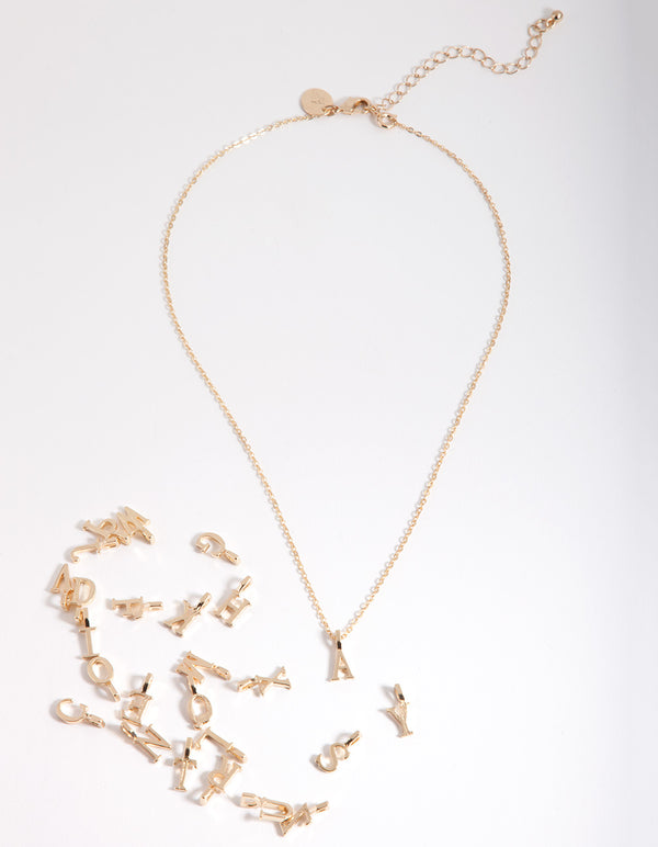 Kids Gold Make Your Own Letter Necklace