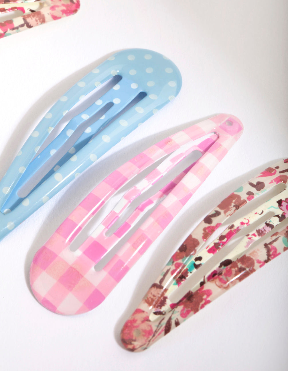 Kids Coated Metal Pastel 6 Clip 6-Pack