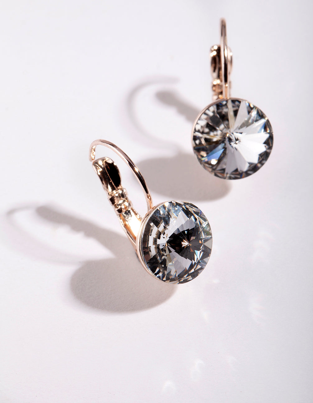 Rose Gold Diamond Drop Earrings