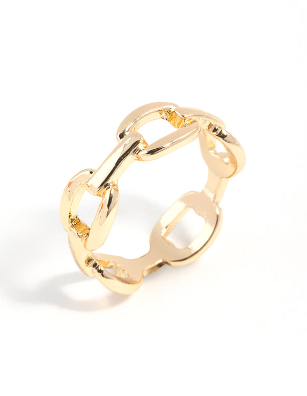 Gold Fine Chain Ring