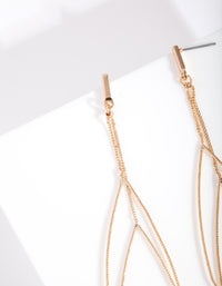 Gold Multi Layer Teardrop Earrings - link has visual effect only