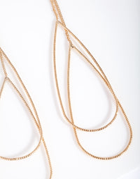 Gold Multi Layer Teardrop Earrings - link has visual effect only