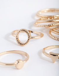 Gold Diacut Ring 11 Pack - link has visual effect only