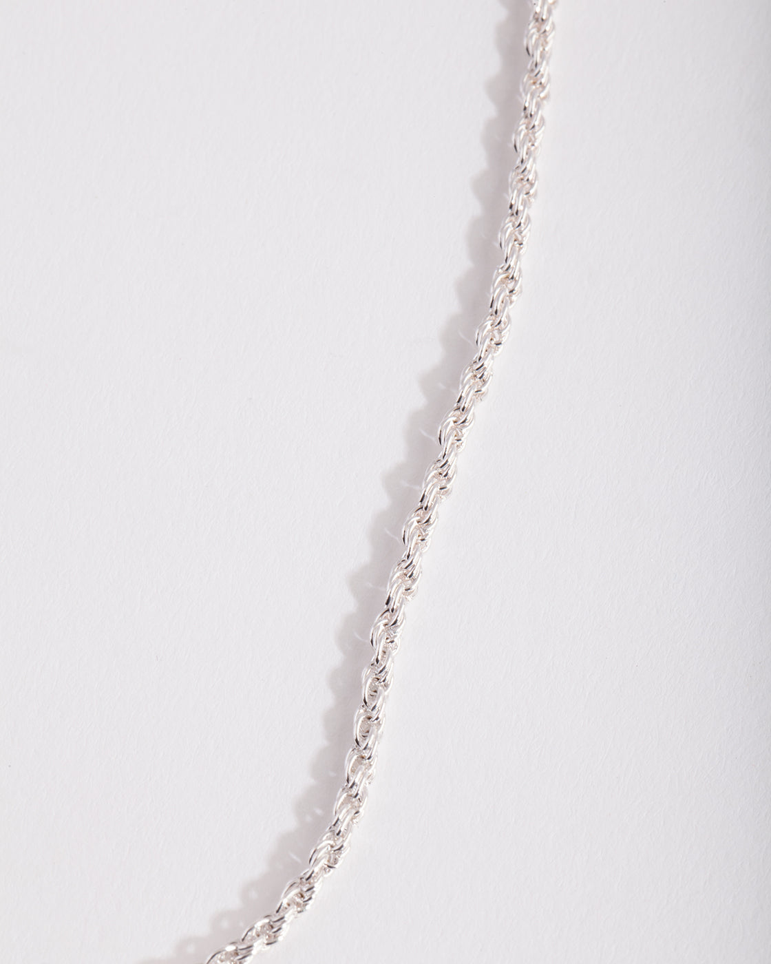 Silver Plated 60cm Rope Chain Necklace