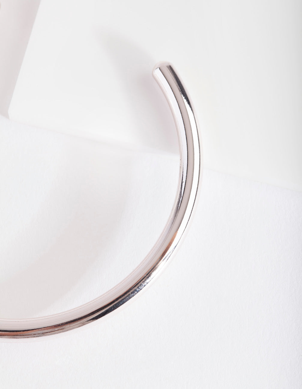 Silver Plated Plain Cuff Bracelet