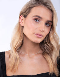 Sterling Silver Singapore Chain 45cm Necklace - link has visual effect only