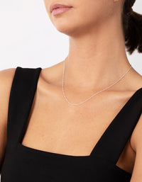 Sterling Silver Singapore Chain 45cm Necklace - link has visual effect only