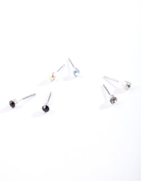 Silver Diamante Pack Earring - link has visual effect only