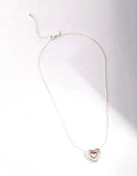 Rose Gold Heart Necklace - link has visual effect only