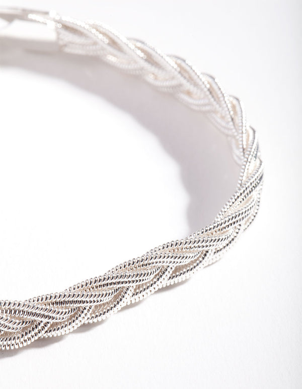 Silver Chain Rope Bracelet