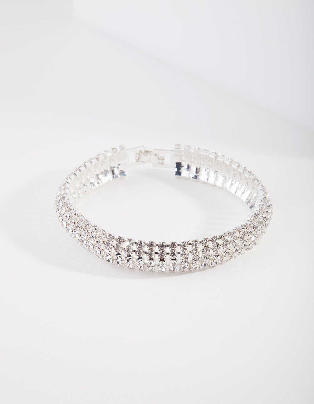 Silver 4 Row Cupchain Bracelet