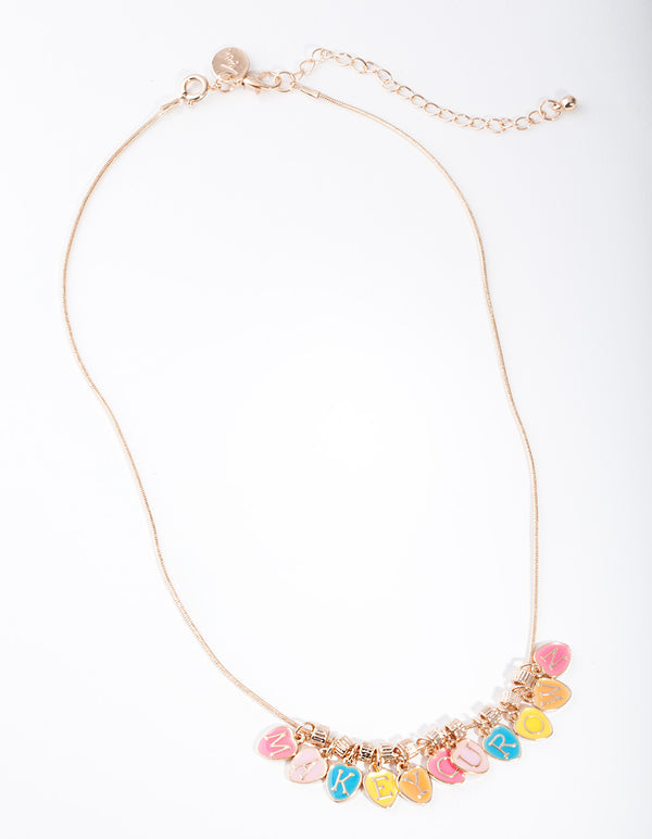 Kids Rainbow Charm Necklace Pack