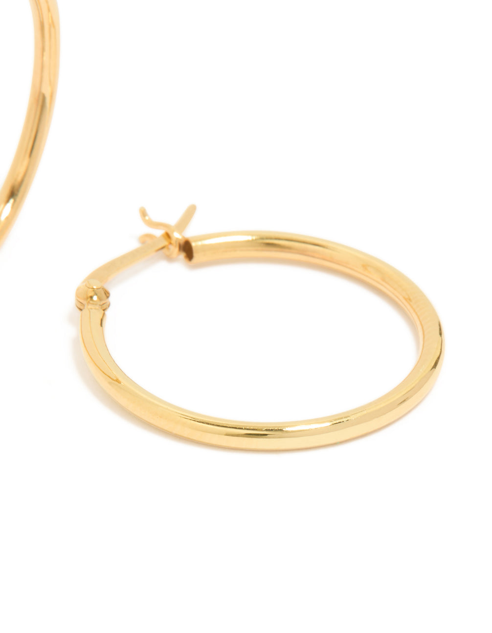Gold Plated Sterling Silver Hoop Earrings