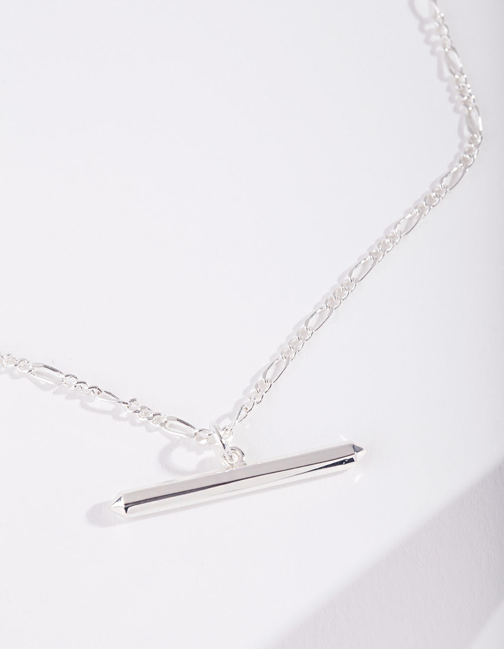 Silver Plated Bar Necklace
