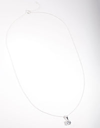 Sterling Silver Cubic Zirconia 1 Carat Bale Necklace - link has visual effect only