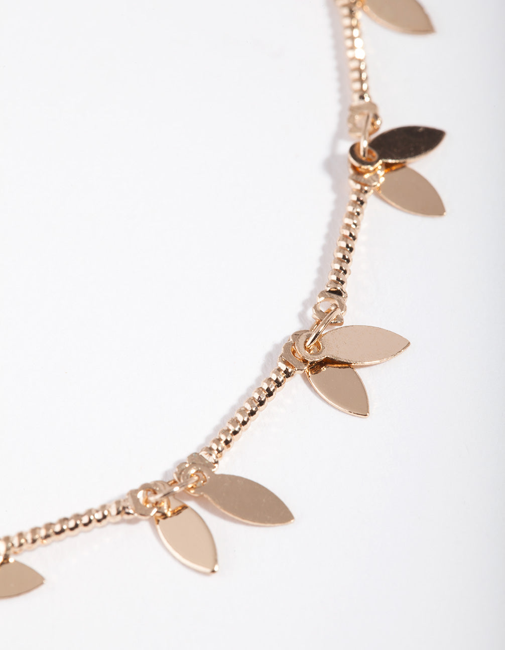 Gold Multi Leaf Anklet