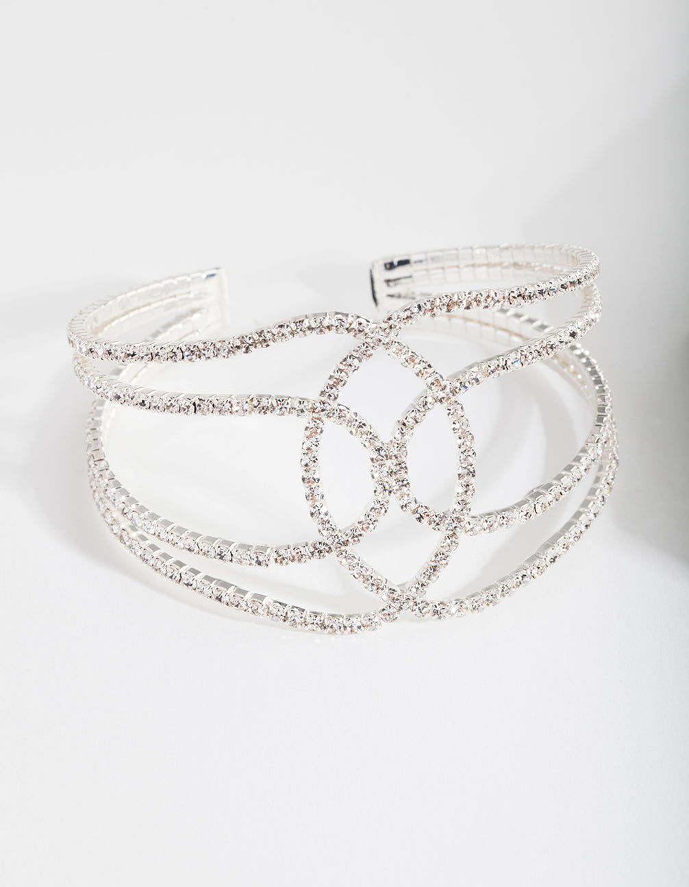 Silver Looping Cuff Bracelet