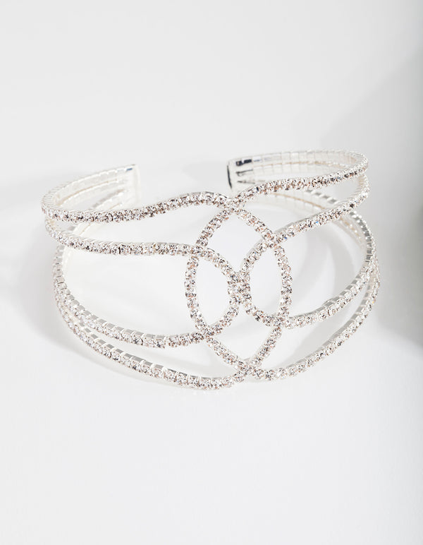 Silver Looping Cuff Bracelet
