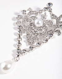 Silver Regal Pearl Brooch - link has visual effect only