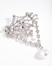 Silver Regal Pearl Brooch - link has visual effect only