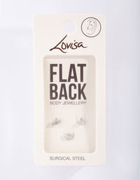 Surgical Steel  Fine Butterfly Flat Back Pack - link has visual effect only