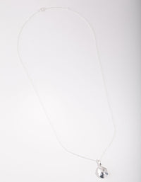 Sterling Silver Oval Locket Necklace - link has visual effect only