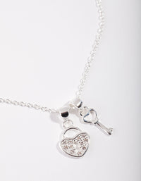Sterling Silver Love Padlock Necklace - link has visual effect only