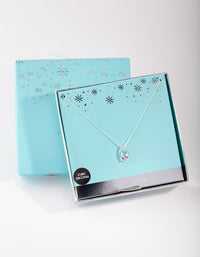 Sterling Silver Cubic Zirconia Sleek Teardrop Necklace - link has visual effect only