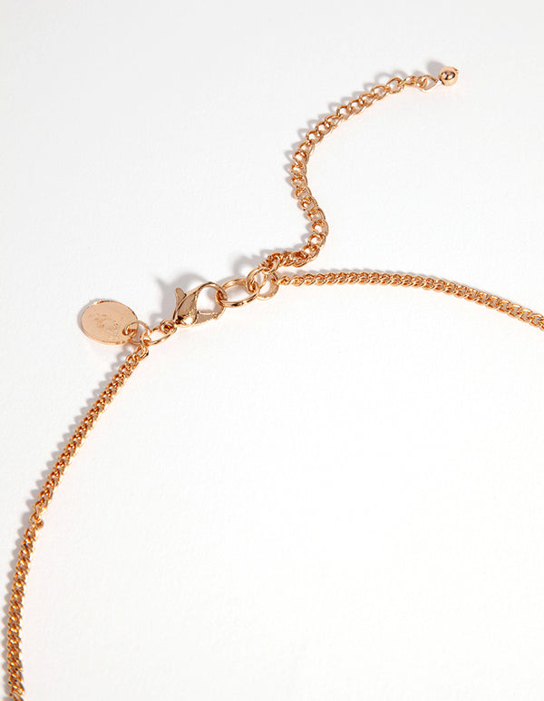 Gold Earthy Stone Long  Necklace