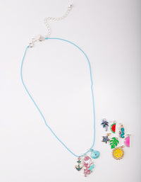 Kids Silver Make Your Own Mermaid Charm Necklace - link has visual effect only