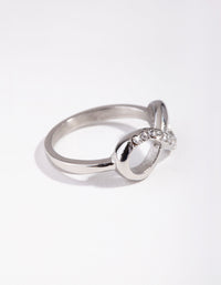 Silver Diamante Infinity Ring - link has visual effect only