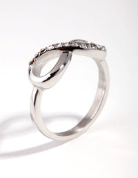 Silver Diamante Infinity Ring - link has visual effect only