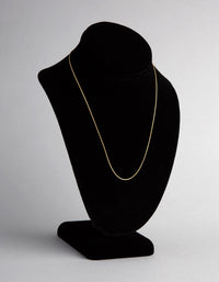 9ct Gold Spiga Chain Necklace - link has visual effect only