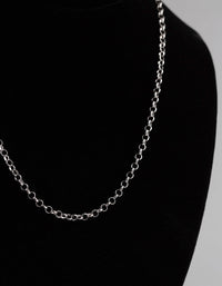 Sterling Silver Rolo Chain Necklace - link has visual effect only